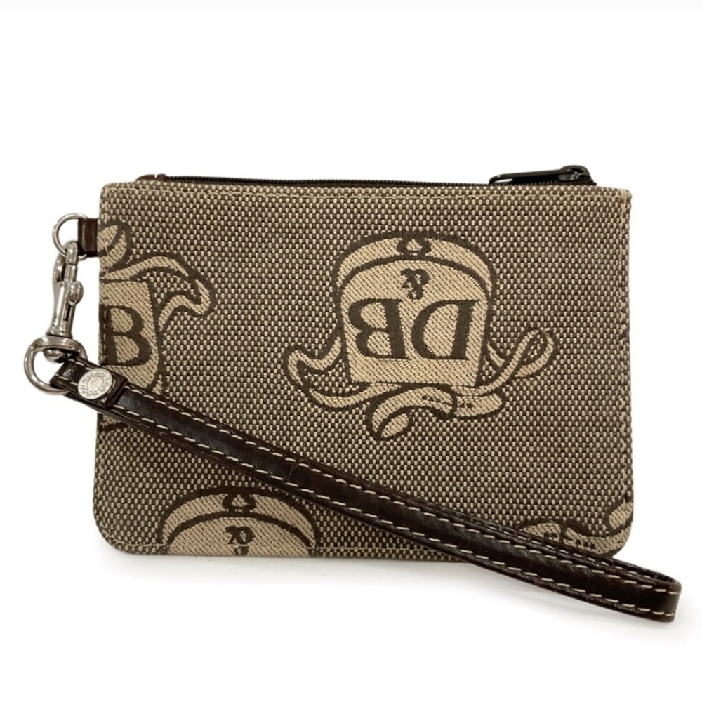 Dooney & Bourke Tan Monogram Wristlet